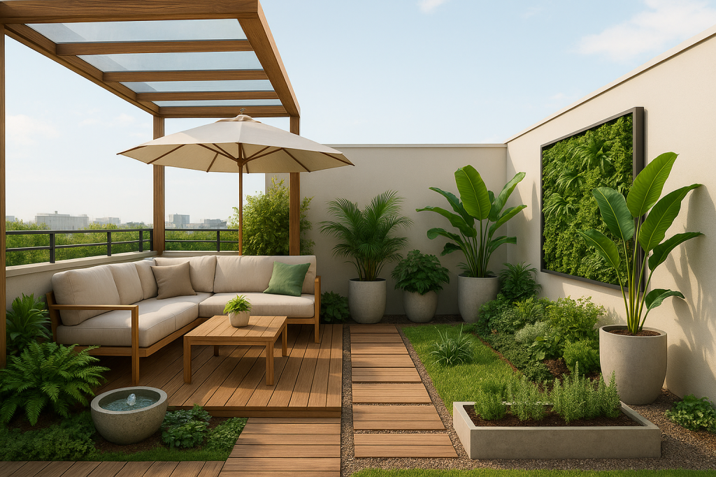 Desain Rooftop Garden